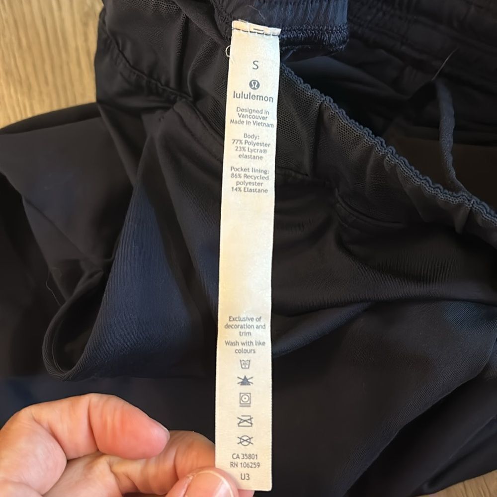 MENS LULULEMON SIZE SMALL NAVY WORKOUT SHORTS EUC - Picture 4 of 6